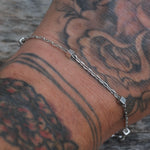 Vintage Sterling Silver Box Bracelet