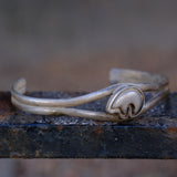 Vintage Sterling Hopi Bear Cuff Bracelet