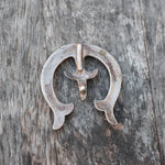 Vintage Sterling Silver Sandcast Naja Pendant