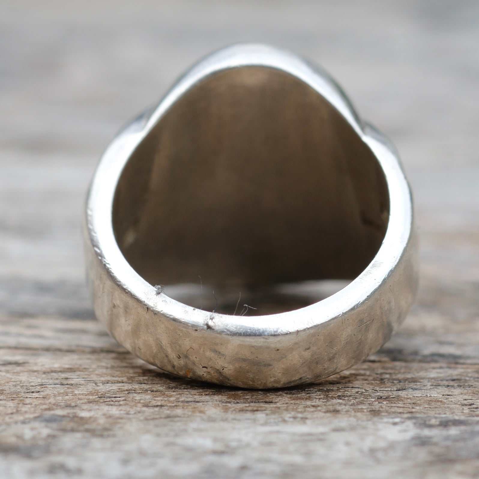 Vintage Sterling Multistone Inlay Ring 9