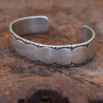 Vintage Sterling Heavy Stamped Cuff