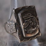 Vintage 1950’s Lucky Dragon Mexican Biker Souvenir Ring 11