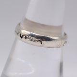 Vintage Sterling Silver Stamped Band 8