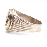Vintage Sterling Egyptian Signet Ring 8.75