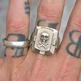 Vintage Mexican Biker Souvenir Ring 11.25