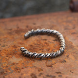 Vintage Sterling Silver Braided Cuff