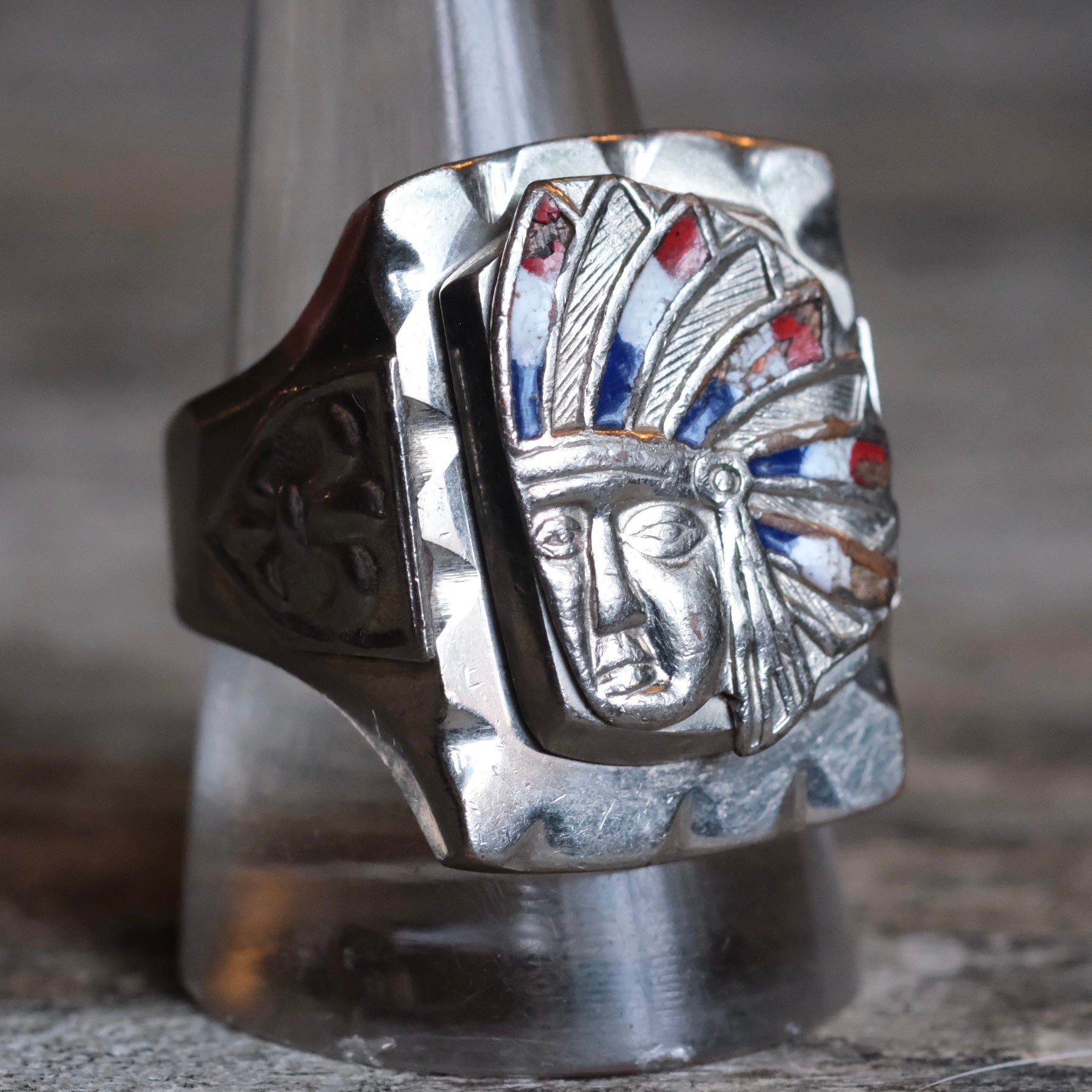 Vintage Mexican Biker Souvenir Ring 11
