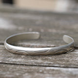 Vintage Sterling Silver Stamped Cuff