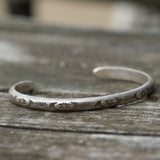 Vintage Sterling Stamped Cuff