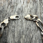 Vintage Silver Plated Figaro Chain Bracelet