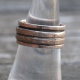 Vintage Sterling Ribbed Band 7