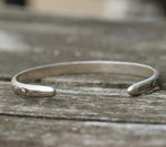 Vintage Sterling Stamped Cuff