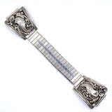 Vintage Sterling Silver Feather Blossom Watch Band