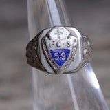 Vintage Sterling 1959 Signet Ring 5.5