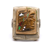 Vintage Mexican Biker Souvenir Ring 7.5