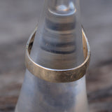 Vintage Sterling Turquoise Feather Stamped Band Ring 7.25