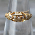 18K Gold Edwardian Old-Cut Diamond Ring 5.5