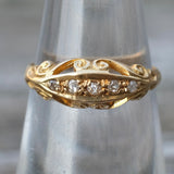 18K Gold Edwardian Old-Cut Diamond Ring 5.5