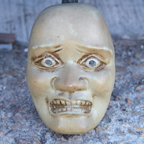 Antique Japanese Clay Mask