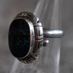 Vintage Sterling Chrysocolla Ring 7.25