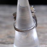 Vintage Sterling Turquoise Feather Ring 7.25