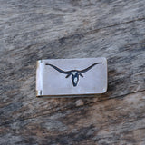 Vintage Sterling Longhorn Money Clip
