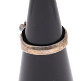 Vintage Sterling Snake Eye Turquoise Band 5.25
