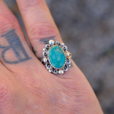 Vintage Sterling Turquoise Ring 6