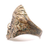 Vintage Sterling Silver Big Chief Ring 7.5