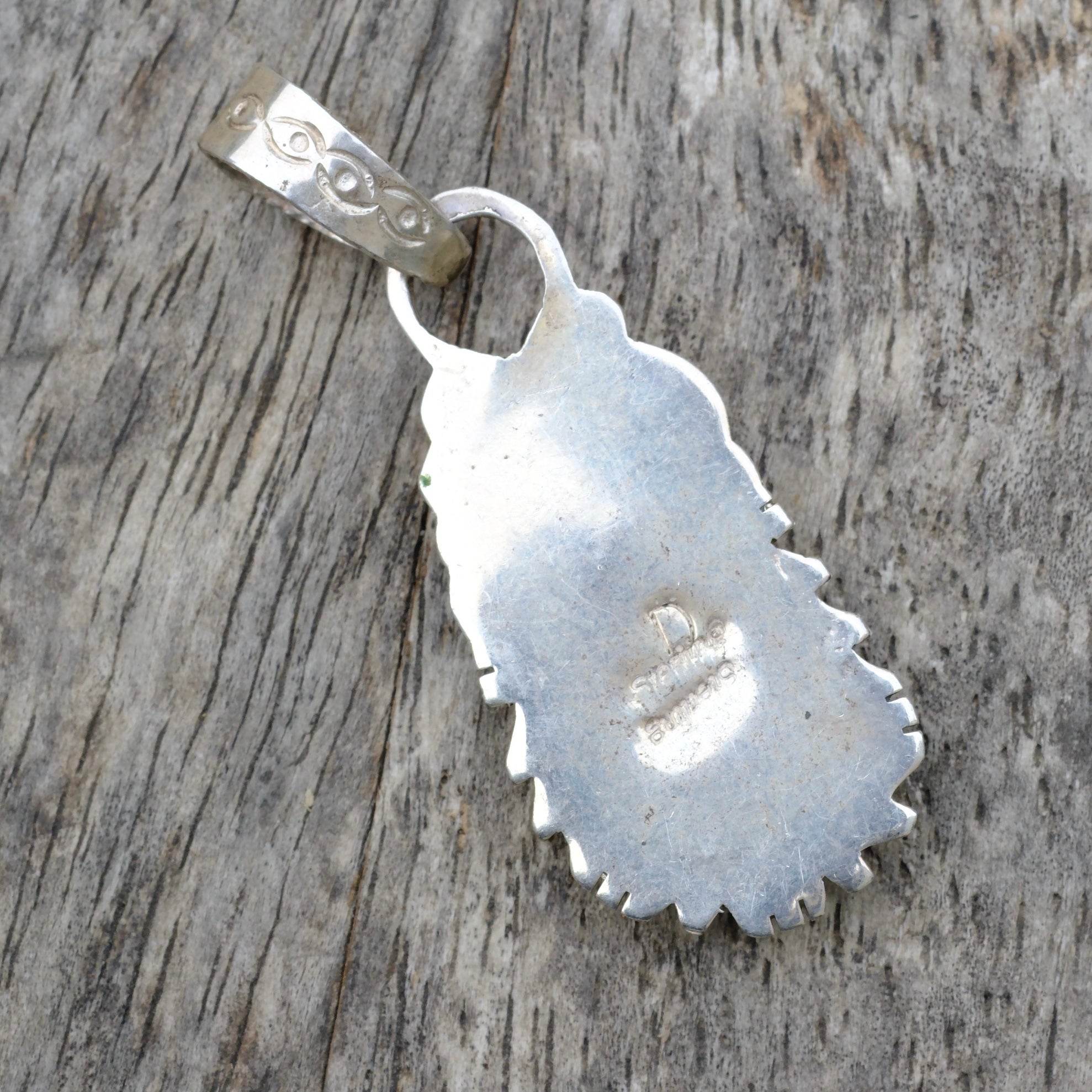 Vintage Sterling Spiny Oyster Pendant