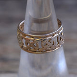 Vintage Sterling Silver Celtic Band 6.5