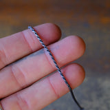 Vintage Sterling Silver Twisted Chain Bracelet 6.75"