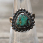Vintage Sterling Turquoise Ring 5.75
