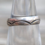 Vintage Sterling Stamped Silver Band 5.25