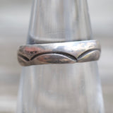 Vintage Sterling Stamped Silver Band 5.25