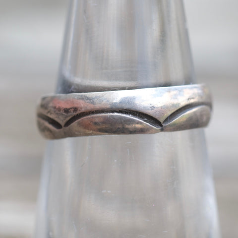 Vintage Sterling Stamped Silver Band 5.25