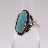 Vintage Sterling Turquoise Ring 5.75
