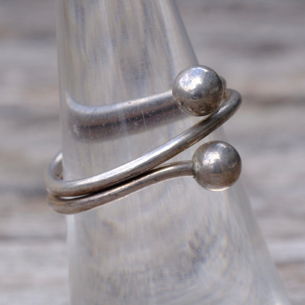 Vintage Sterling Modernist Ring 7.25
