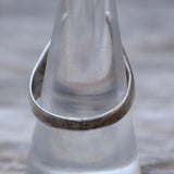 Vintage Sterling Crushed Turquoise and Coral Horseshoe Ring 9