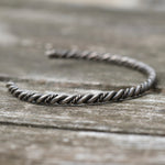Vintage Sterling Silver Twisted Cuff