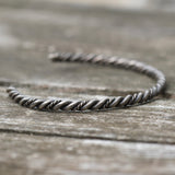 Vintage Sterling Silver Twisted Cuff