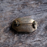 Vintage Gold Plated Hair Wrap Memorial Brooch