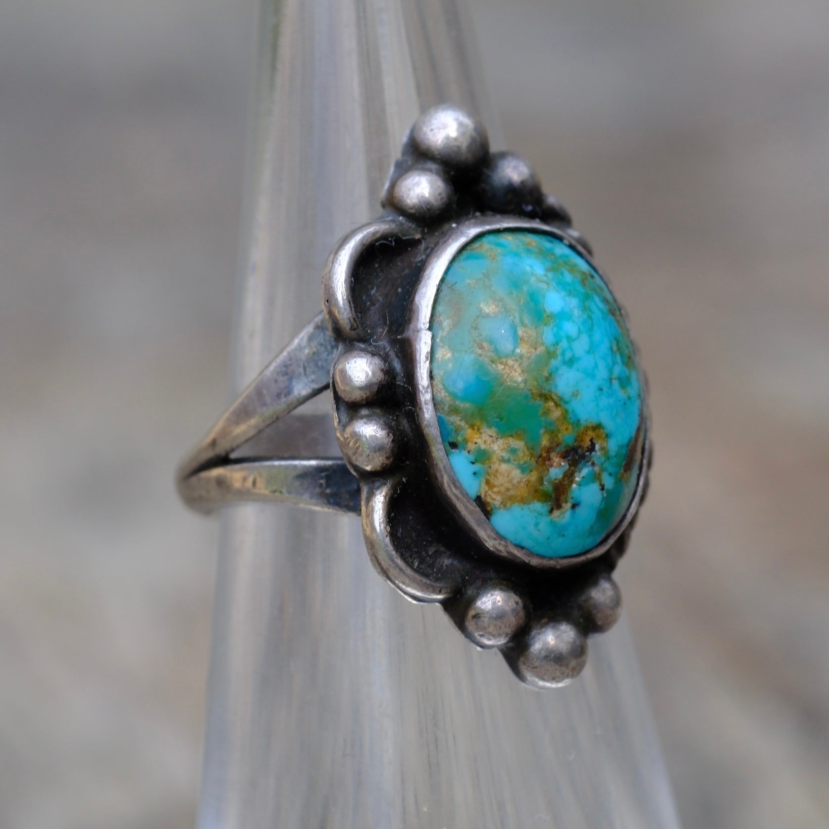 Vintage Sterling Turquoise Ring 3