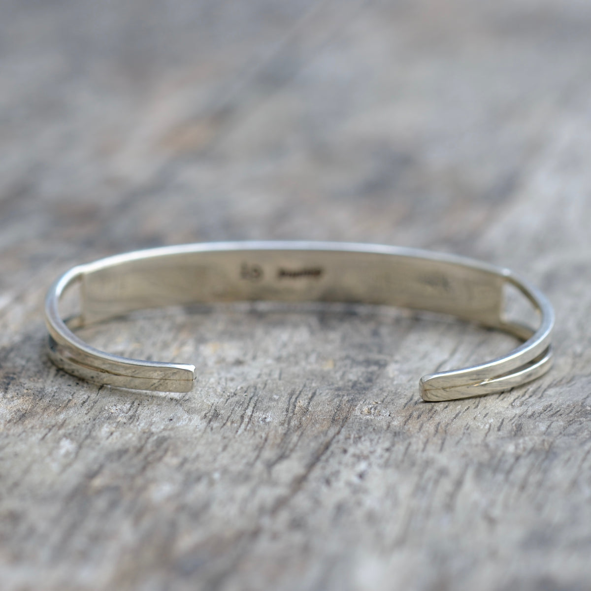 Vintage Sterling Silver Turquoise Inlay Cuff Bracelet