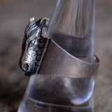 Vintage Sterling Silver Horse Ring 9.5