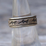 Vintage Sterling Lizard Band 6.5
