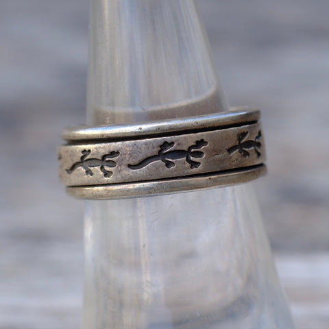 Vintage Sterling Lizard Band 6.5