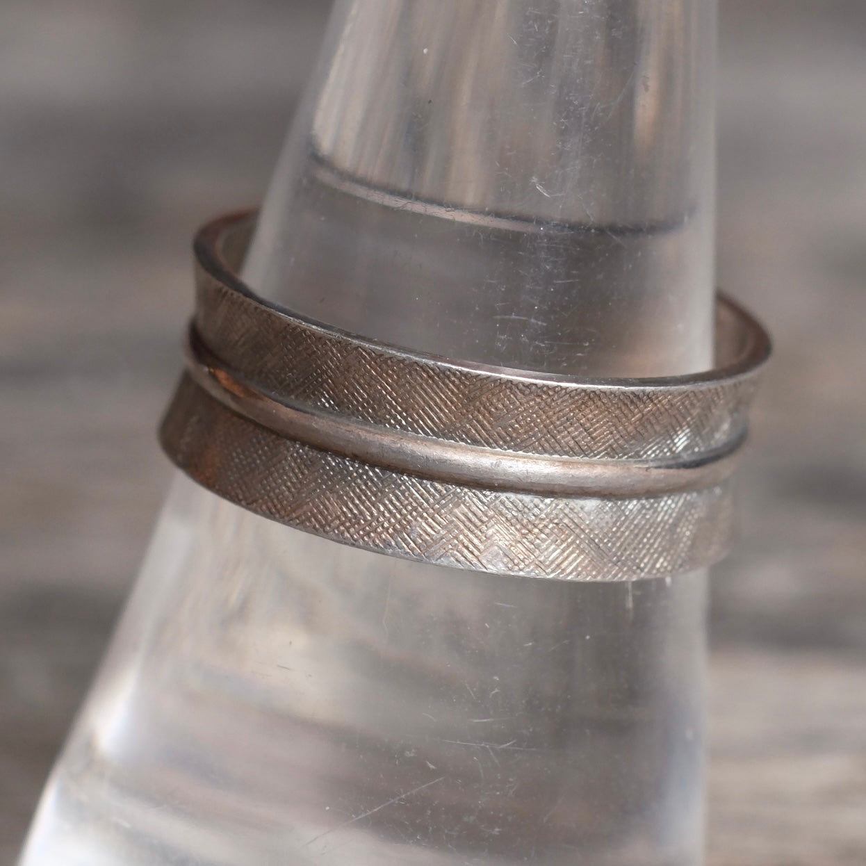Vintage Sterling Silver Modernist Ring 9