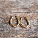 Vintage 14K Gold Hoop Earrings