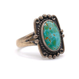 Vintage Sterling Turquoise Ring 5.75